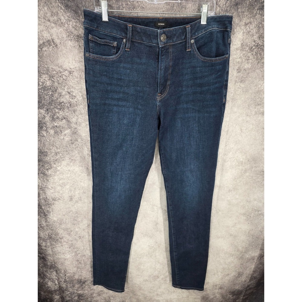 Express Jeans Mens 36 X 34 Blue Hyper Stretch Slim Straight Tag‎ 34x34